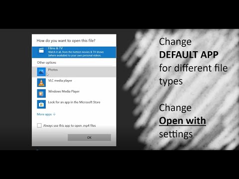 How to change Default Apps in Windows 10 | 'Open with' settings in Windows 10