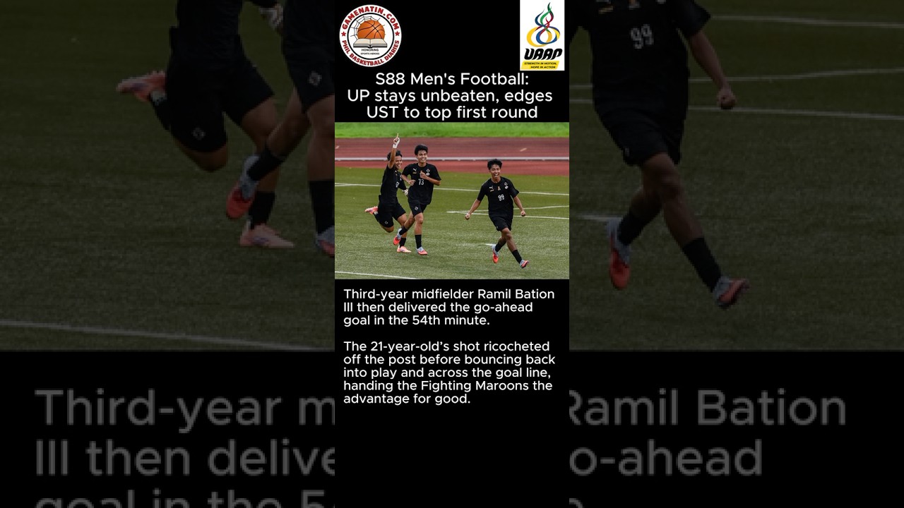 UAAP Men's Football: UP stays undefeated in first round after Ramil Bation winner vs UST