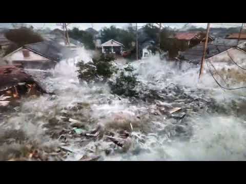 Hurricane Katrina's affects on New Orleans the moment the levees broke, 3 days after the storm hit!