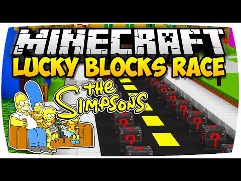 MINECRAFT: SIMPSONS LUCKY BLOCKS MOD RACE BATTLE CHALLENGE ☆ Minecraft Lucky Blocks PVP [Deutsch/HD]