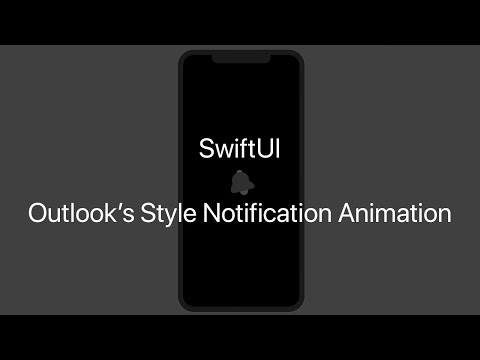 SwiftUI Physics Spring: Outlook's Style Notification Animation
