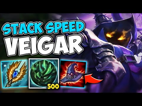 WTF?! BUILD THESE 2 ITEMS AND STACK TO 1000 AP! MAX STACK VEIGAR IS OP - League of Legends