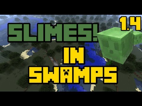 Minecraft 1.4 SLIMES IN SWAMP BIOMES! (Snapshot 12w40a)