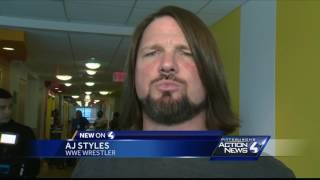 WWE wrestling stars visit patients at UPMC Children's Hospital of Pittsburgh