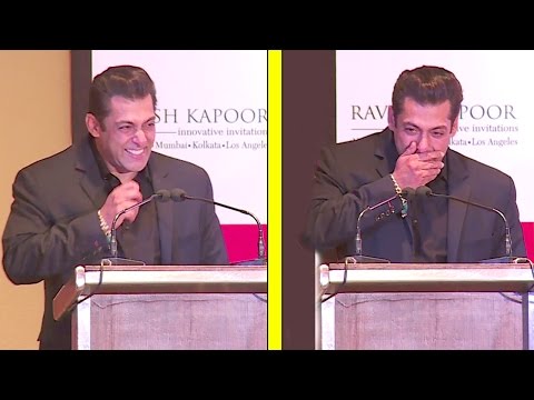 Salman Khan's FUNNIEST Speech Where He Could'nt Stop Laughing At All