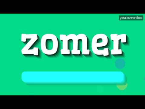 ZOMER - HOW TO PRONOUNCE IT!?