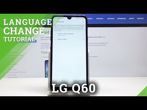 How to Change Language in LG Q60 – Language List