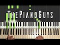 The Piano Guys - Over The Rainbow / Simple Gifts (Piano Tutorial Lesson)