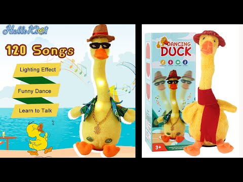 Dancing Talking Duck - Chargeable Imitating Singing Talking Duck Toy Repeats What You Say