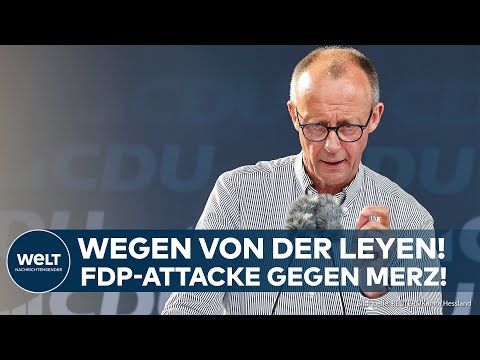 Video Thumbnail: DEUTSCHLAND: Wegen Ursula von der Leyen! Scharfe FDP-Attacke gegen CDU-Chef Friedrich Merz