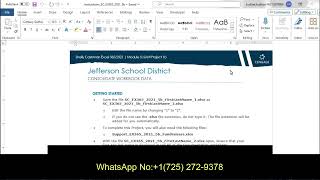 Jefferson School District | Shelly Cashman Excel 365/2021 | Module 5: SAM Project 1b