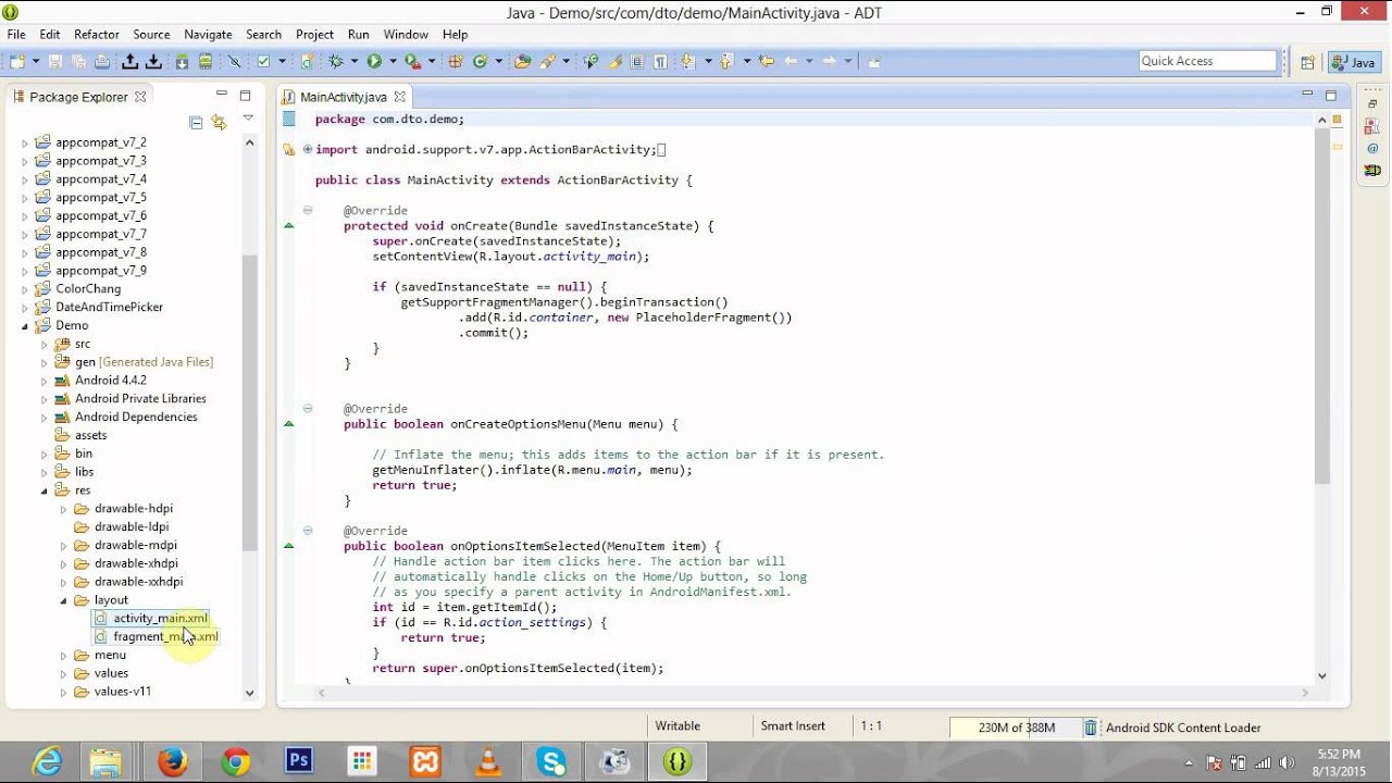 How to setup and create a simple Android application using Eclipse