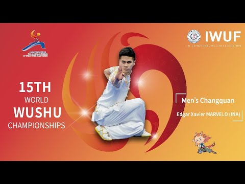 15th WWC Men's Changquan--1st Place (Gold)-Edgar Xavier MARVELO（INA)