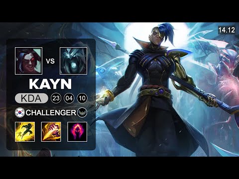 Kayn vs Karthus Jungle - KR Challenger - Patch 14.12 Season 14