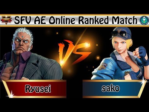 SFV AE Online Ranked Match｜Ryusei (Urien) vs Sako (Lucia)