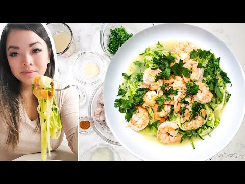 Garlic Butter Shrimp with Zucchini Noodles