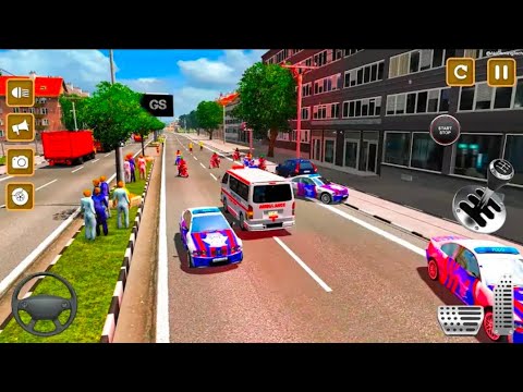 Real US Ambulance Rescue Simulator - 911 Emergency City Rescue Van Driver 3D : Android Gameplay