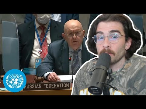 Hasanabi Reacts To: Ukraine - Security Council, 8970th Meeting (21 Feb 2022)  | hasanabi