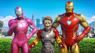 Adopted By a SUPERHERO FAMILY in GTA!