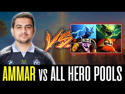Ammar SECRET WEAPON vs. All of his HERO POOLS in One Game DOTA 2