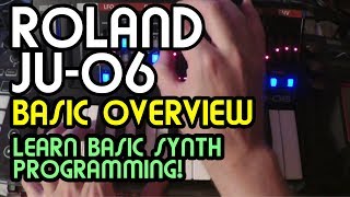 Video thumbnail for Basic Overview // Roland Boutique JU-06 Synth Tutorial by Ron Cavagnaro