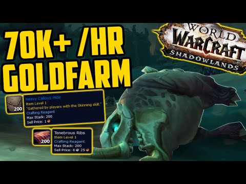 70k Gold per Hour Skinning & Meat Farm in Maldraxxus!