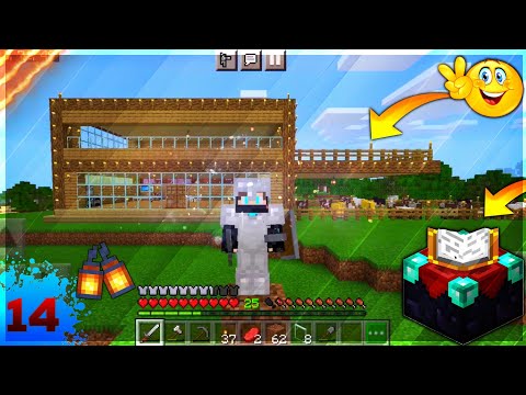 Building 2nd Floor & Enchantment Table in Minecraft!