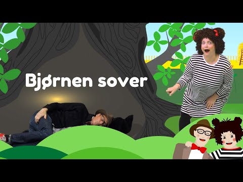 Bjørnen sover | Børnesang med fagter | Popsi og Guitar-Krelle børnemusik popsi og krelle