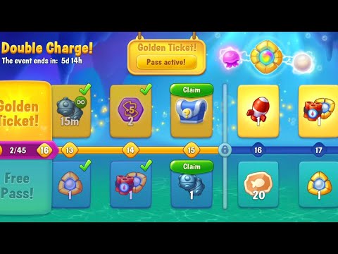 @Fishdom Win Strikes Level 10120 - Hard Level 10127. Double Charge Level 15 🔓