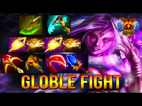 GLOBLE TEAM FIGHT [ Templar Assassin ] FULL PHYSICAL DAMAGE - GAMEPLAY