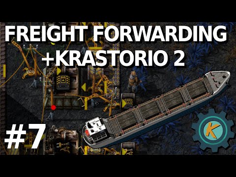 Factorio Freight Forwarding K2 20x #7 — Shopping Mall Installed!