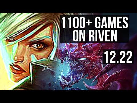 RIVEN vs CHO'GATH (TOP) | 3.0M mastery, 12/1/1, 1100+ games, Dominating | EUW Master | 12.22