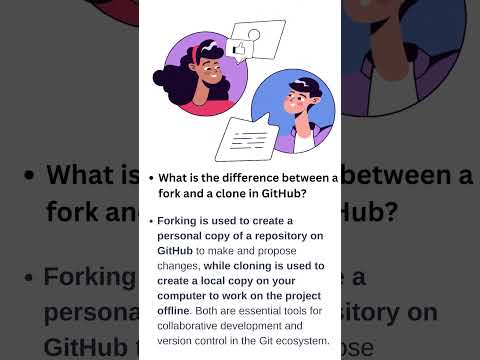 What is the difference between a fork and a clone in GitHub? | GitHub fork vs clone, GitHub fork