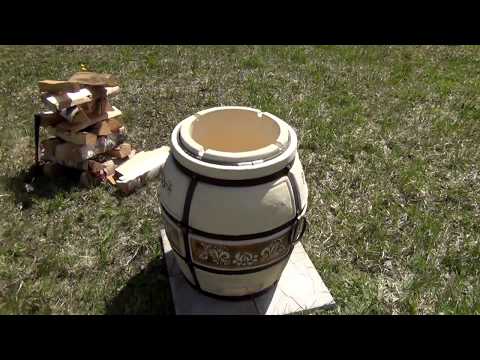 Миниатюра изображения товара Тандыр Технокерамика Казачий с откидной крышкой (590мм)