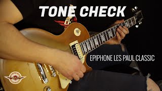 Video thumbnail for TONE CHECK: Epiphone Les Paul Classic | Inspired By Gibson | No Talking by Cream City Music