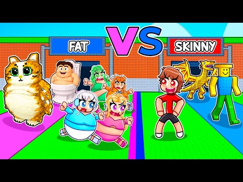 FAT Vs SKINNY Brainrot Challenge In Steal A Brainrot…