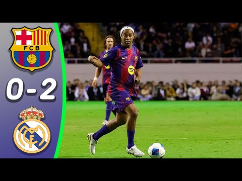 Barcelona Legends x Real Madrid Leyendas 0:2 - Resumen y goles | Gol de Guti