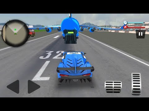 US Police Robot Car Game – Police Plane Transport - Android Gameplay