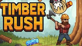 【Timber Rush】木こりになって大量の丸太を回収した!