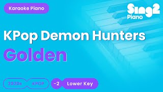 Download lagu KPop Demon Hunters  - Golden (Lower Key) Piano Karaoke mp3