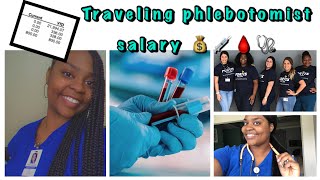 How much does a TRAVELING phlebotomist makes Can you survive with phlebotomy salary / pay 💰🩸💉