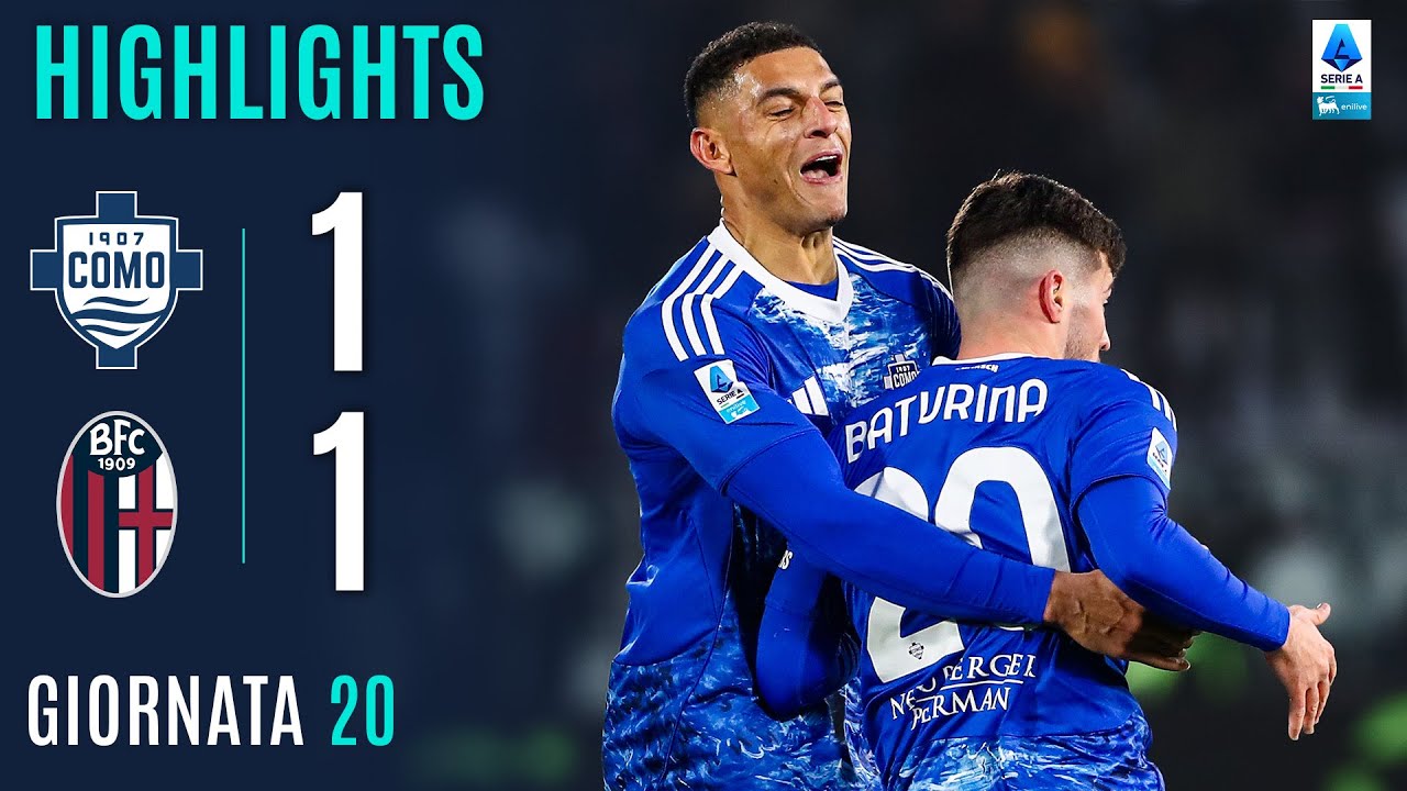 COMO-BOLOGNA 1-1 | HIGHLIGHTS | 20ª GIORNATA | SERIE A ENILIVE 2025/26