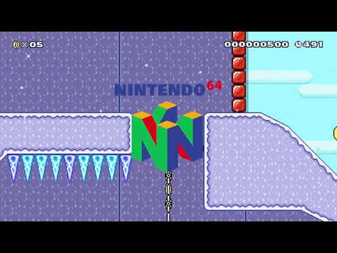 Mario in the Ice Cavern by Odyssey 🍄 Super Mario Maker 2 ✹Switch✹ #axq