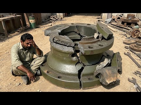 Amazing Mechanical Repair Skills | Turning Broken Cast Iron Into Brand New!
