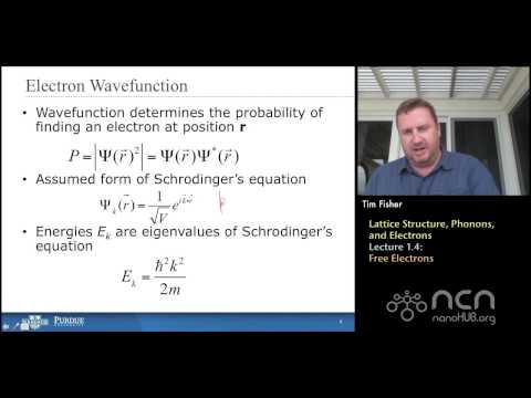 nanoHUB-U Thermal Energy at the Nanoscale L1.4: Lattice Structure - Free Electrons