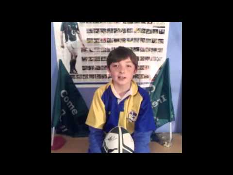 Kids send their best wishes to Brian O'Driscoll