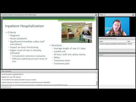 Inpatient Hospitalizations: Providing a Crash Course in Treatment for Borderline Personality Disorde