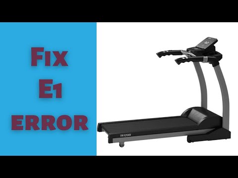 treadmill e1 error fix at home.