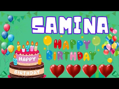 Happy Birthday Samina, Birthday of Samina, Best Birthday Wishes