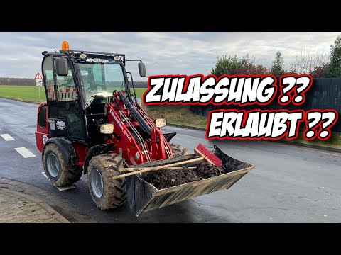 im Straßenverkehr erlaubt ? | China-Radlader Hoflader | HZM 810 | VLOG | Selbst&Ständig